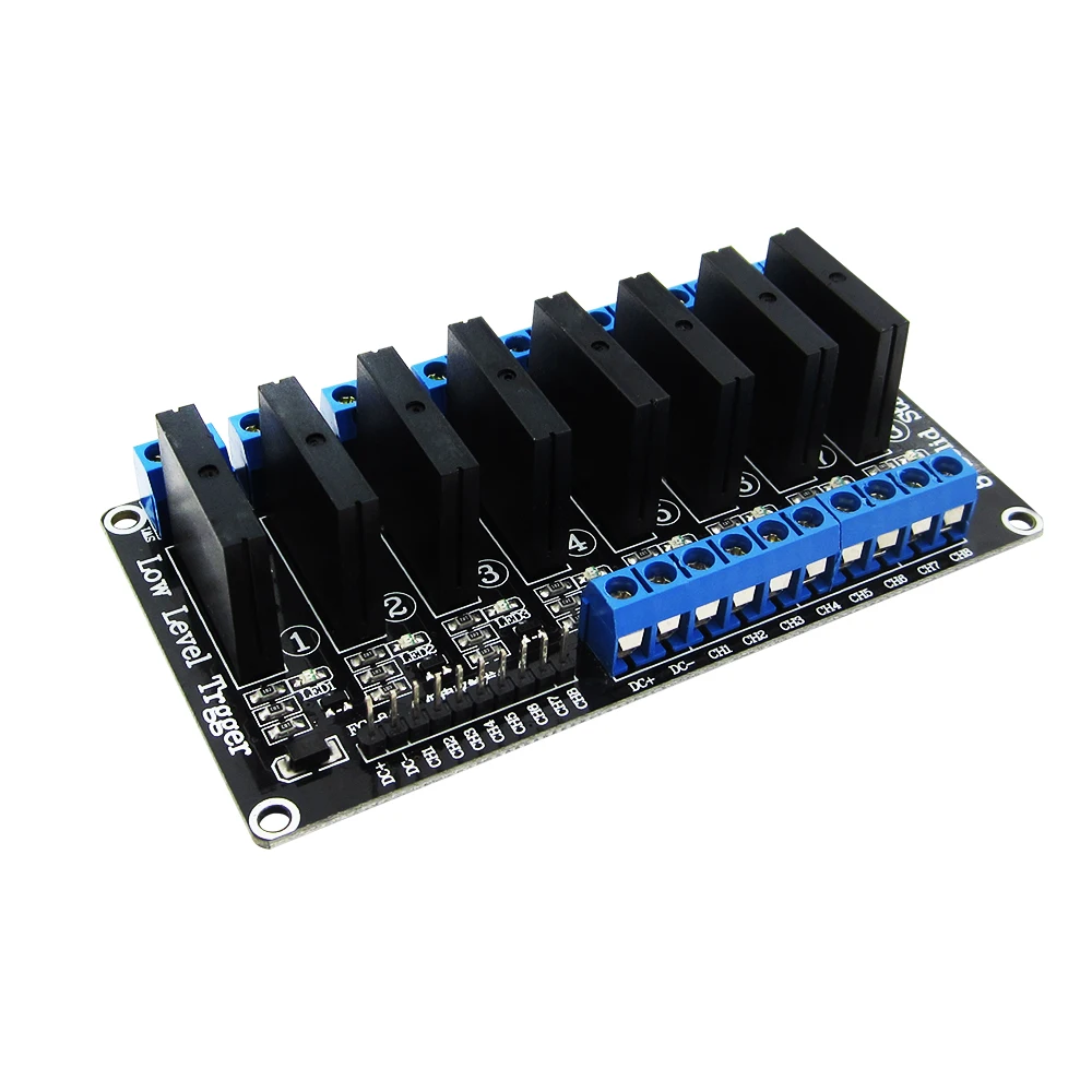 5pcs/lot 8 Channel 5V DC Relay Module Solid State Relay Module low level Relay 250V2A SSR AVR DSP