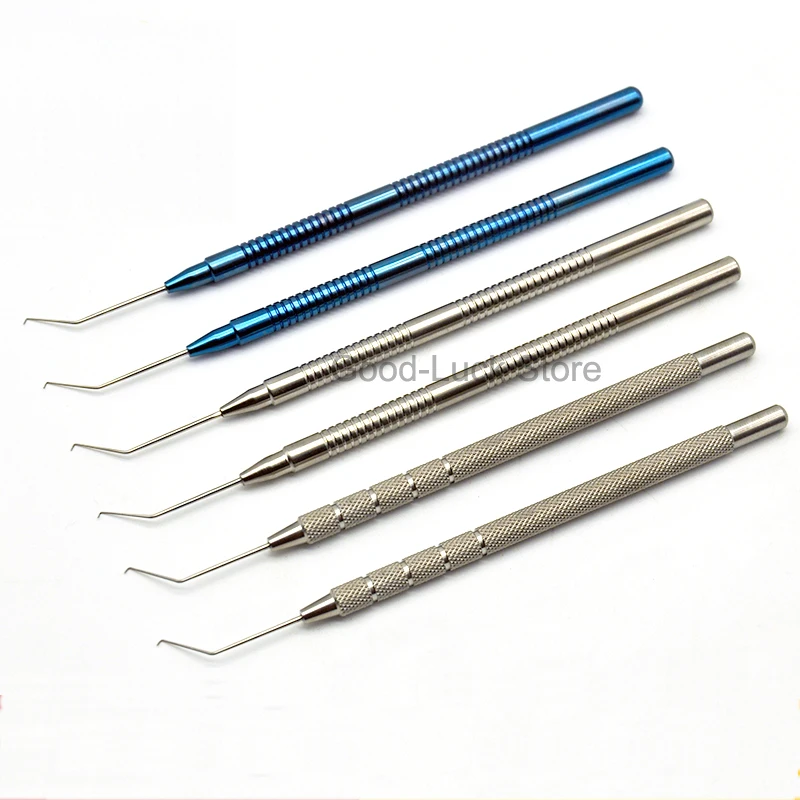 

Ophthalmology Microscopic Titanium Alloy Hack Core Knife 45 degree 90 degree Eyelid Instrument Tools