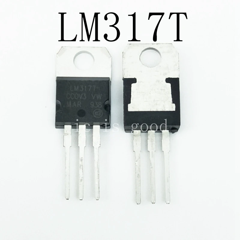 100 Cái/lốc Mới LM317T LM317 IC Ổn Áp Đến-220
