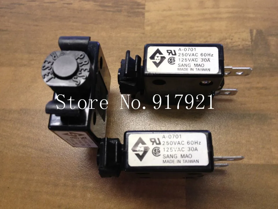 

[ZOB] Taiwan PRESS RESET A-0701 equipment thermal circuit breaker 30A125/250V thermo switch --12pcs/lot