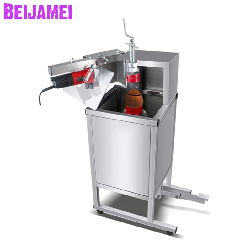 BEIJAMEI Factory Coconut Top Cutting Machine Commercial Coconut Opener Opening For Sale