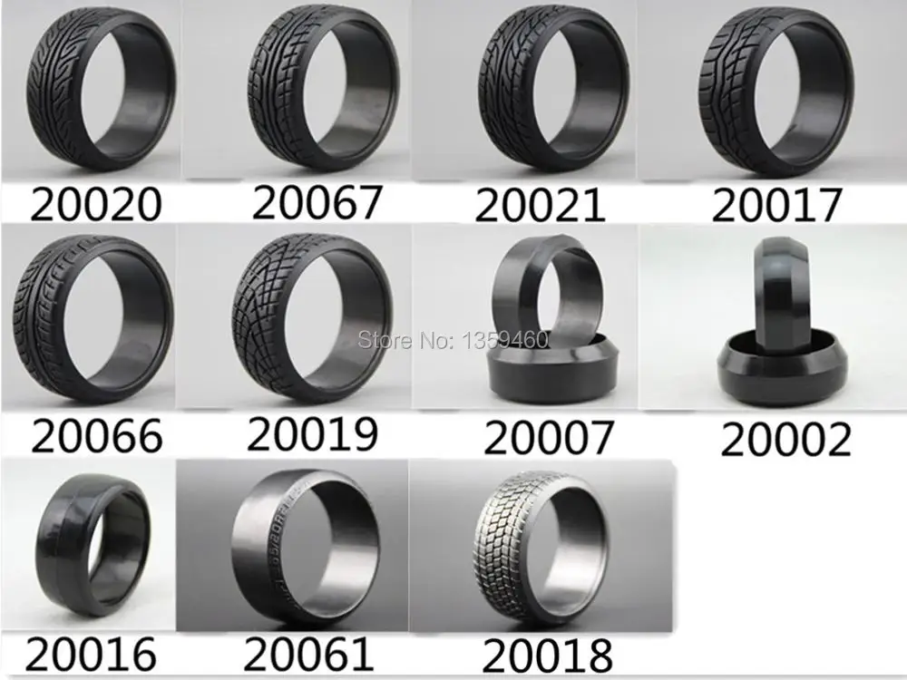 Llanta de derrape dura para coche teledirigido, 4 unidades, T3S1NG, 4mm offset (Material verde), apto para coche de derrape 1:10, 1/10