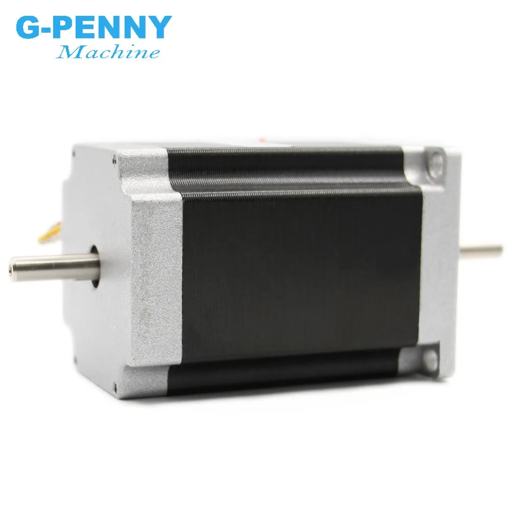 NEMA 23 Stepper motor 57x82mm double shaft 3A 2.2N.m 315Oz-in Both ends of the shaft Nema23 6.35mm For CNC machine 3D printer