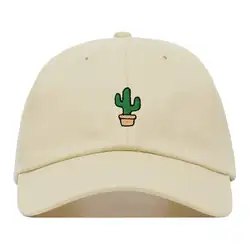 Gorra de béisbol con bordado de cactus, sombrero de pareja a la moda, transpirable, para deportes al aire libre, 2019