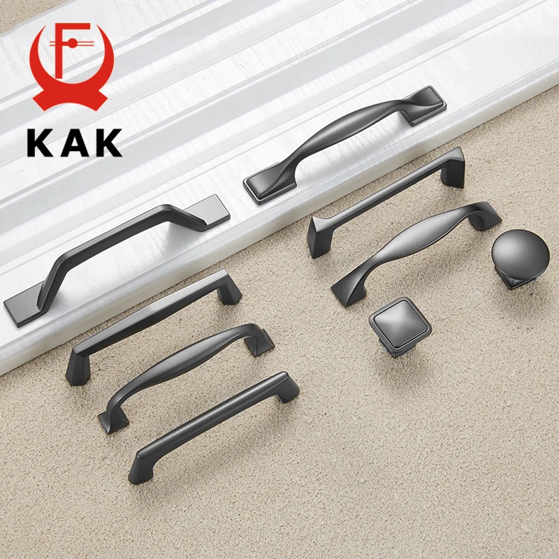 KAK Zinc Alloy Pearl Gray Cabinet Handles Drawer Knobs Kitchen Cupboard Door Pulls Fashion Furniture Handle Cabinet Hardware