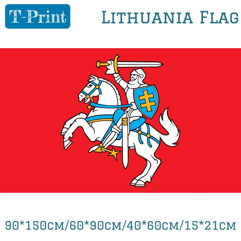 Lithuania  Flag 90*150cm/60*90cm/40*60cm 3X5ft Polyester Banner Flying 15*21cm Hand flag Outdoor