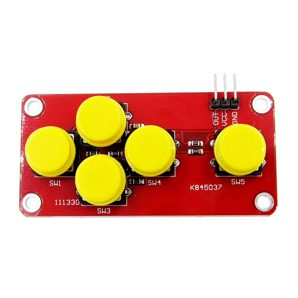 센서 확장 보드용 AD 키보드 시뮬레이션 5 키 모듈 버튼
