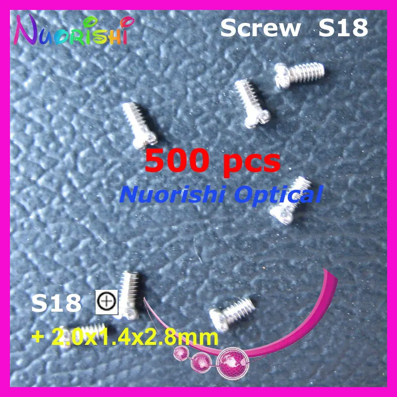 S18 2.0X1.4X2.8mm 500 قطعة نظارات مكبرة نظارات نظارات إصلاح مسامير صغيرة رئيس في أو + نوع شحن مجاني