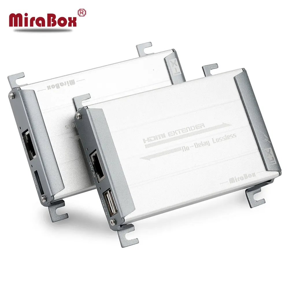 HSV560 MiraBox KVM USB Extender 80m Point to Point with Video Lossless and No Latency Time over UTP Cat5/5e/Cat6 Rj45 LAN