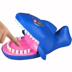 Funny Jokes Bite Finger Shark Toy Electric Acousto-optic Biting Fingers Family Parent-Child Toy Kids Game Play House Toy