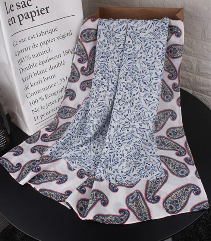 2018 Newest Paisley Print Scarves Shawls Leaf Print Tassel Scarf Wrap Hijab Free Shipping