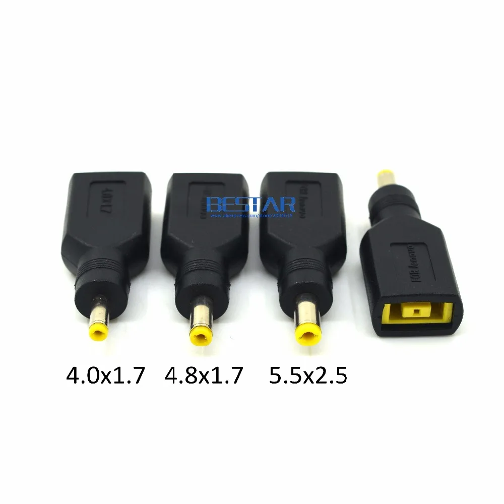 DC to YOGA Connector DC 4.0 / 1.7 mm & 4.8 / 1.7 mm & 5.5 / 2.5 mm For Lenovo X1 Carbon IdeaPad YOGA DC JACK Square 13 X1