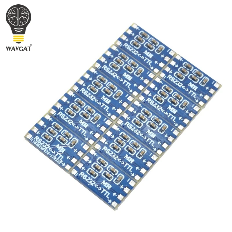 10PCS The mini RS232 MAX3232 turn TTL level conversion board serial conversion module.We are the manufacturer