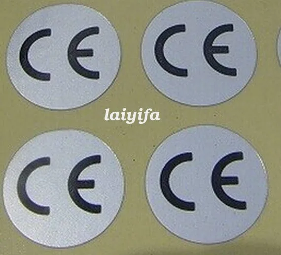 1000pcs Matt Silver CE labels, CE sticker labels, Diameter 10mm, free shipping