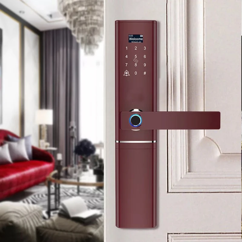 Biometric Electronic Fingerprint Door Lock Kyeless Smart Digital Safe Fingerprint, Code, Key Touch Screen Digital Password Lock