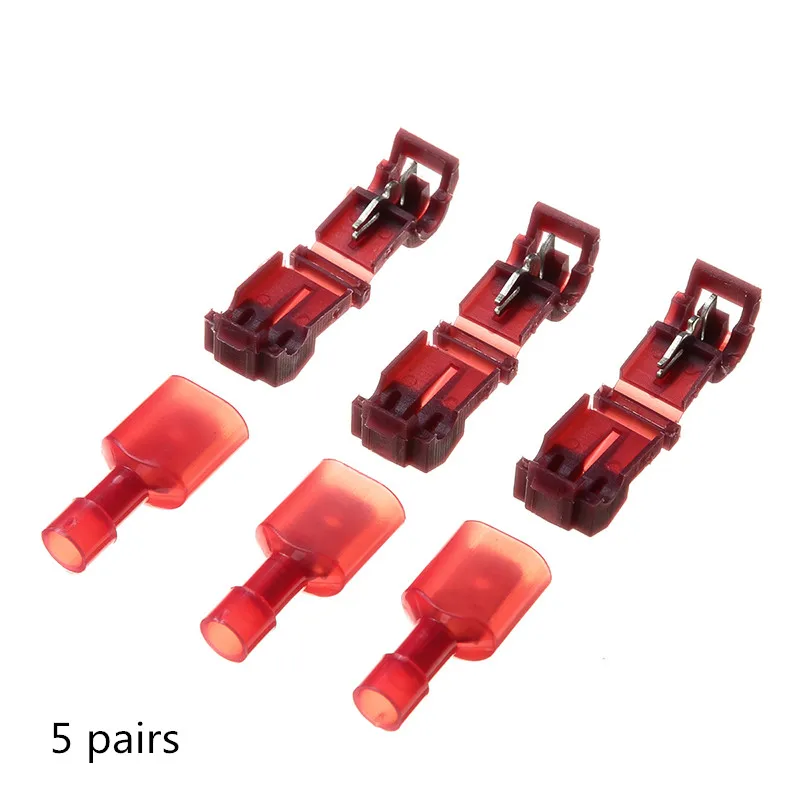 30/60/90pcs Scotch Lock Quick Splice Terminals Combo 22-10 AWG T-Tap/Male Insulated Wire Connectors