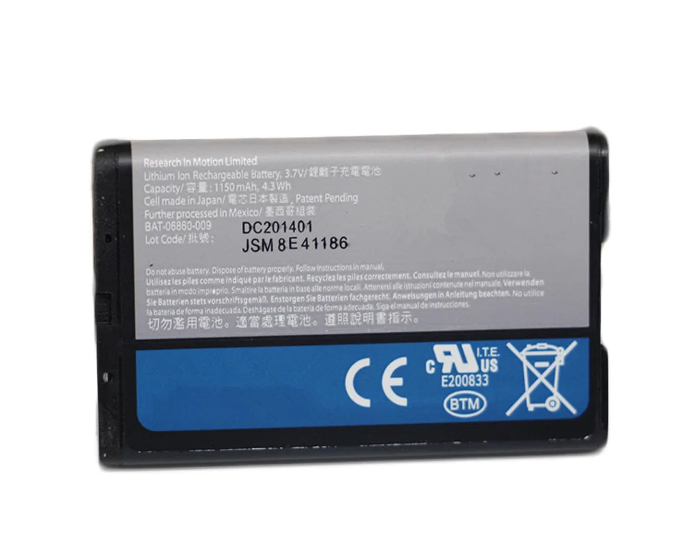 ISUNOO 1150mAh C-S2 Phone Battery For Blackberry Curve 8300 8310 8320 8330 8520 8530 8700 8703e Batteries