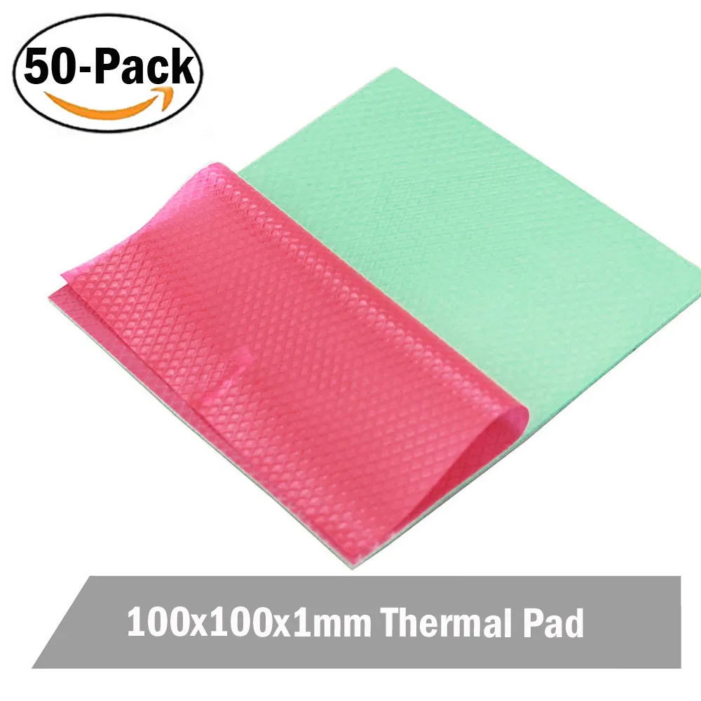 

50Pcs Gdstime Thermal pad 3.2 W/mK 100x100x1mm High Efficient thermal conductivity Original authentic Thermal pad