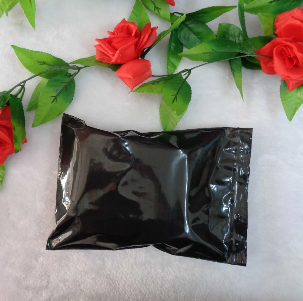 5*7cm 1000Pcs/ Lot Black Resealable Plastic Zipper Top Valve Storage Pack Bag Self Seal Ziplock Poly Package Packaging Pouch