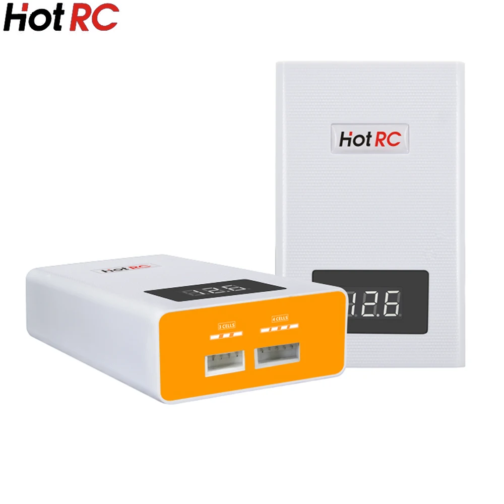 Hotrc A400 Digital 3S 4S 3000mah RC Lipo Battery Balance Charger with LED Screen Fast Charge Discharger for RC Quadcopter