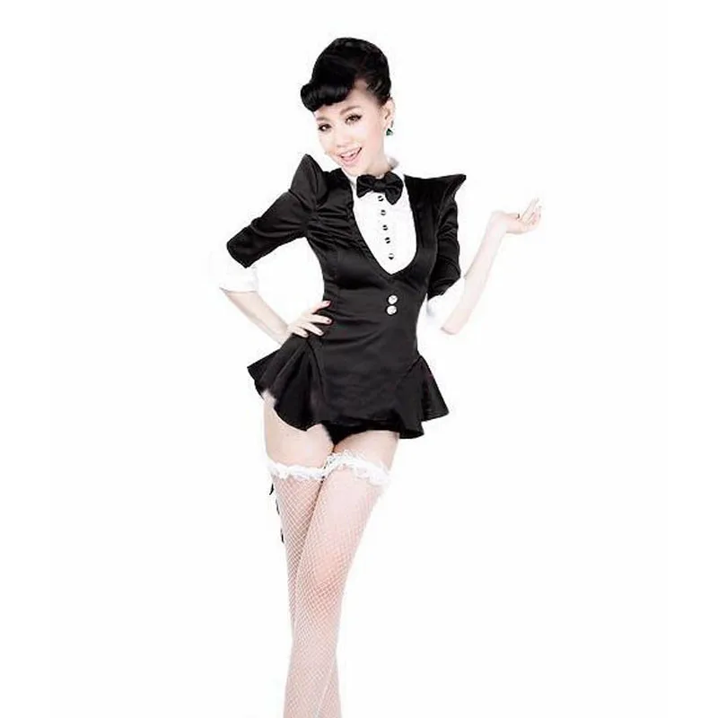 Magician Costume for Girl Tuxedo Cosplay Adult Female Jazz Dance Group Performance School Show Costume for Women Wholesale