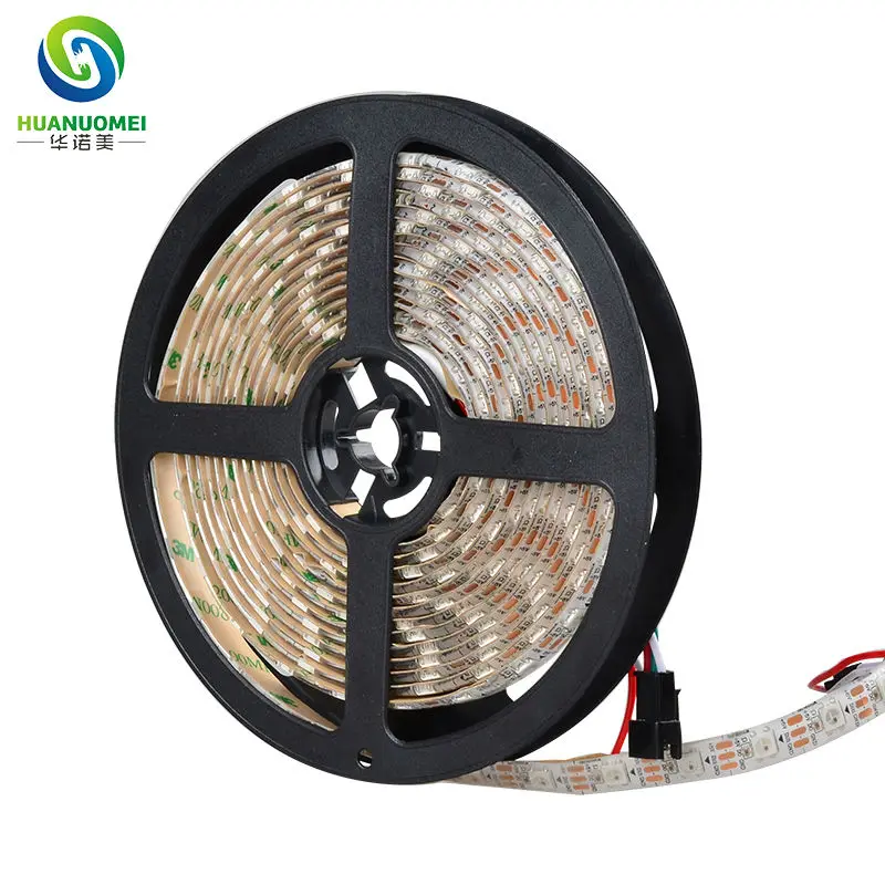 

5M 60LEDs/m Addressable WS2812B LED Strip 5050 SMD RGB Pixel WS2812 Flexible Tape Light TV WS2811 5V White PCB Waterproof IP65