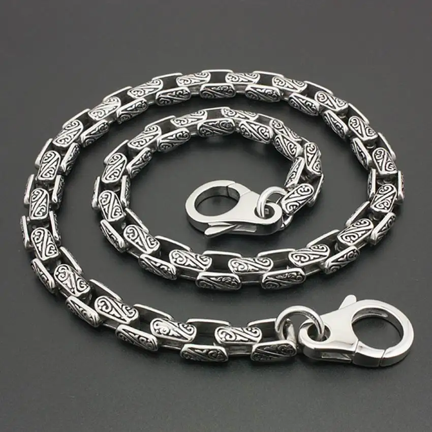 Stainless Steel Mens Biker Rocker Punk Wallet Chain 5A020WC 18\