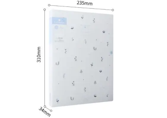 40-page A4 Display Book/Date book Transparent folder multi-function information book folder 2pcs