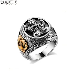 NEW Handmade 925 Silver Ganesha Ring Male Ring Vintage Thailand Silver Ganesha Buddha Ring Ganesh Ring