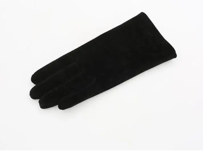 Women's Natural Leather Gloves Female Genuine Suede Leather Brief Solid Color Motorcycle Driving Gloves R752