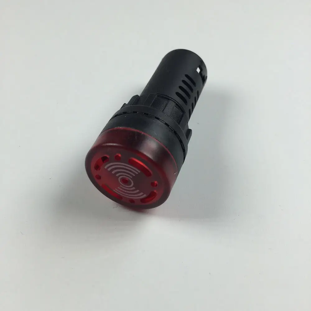 2pcs AC DC 12V 24V 110V 220V 380V Buzzer Red LED Signal Indicator Light Lamp