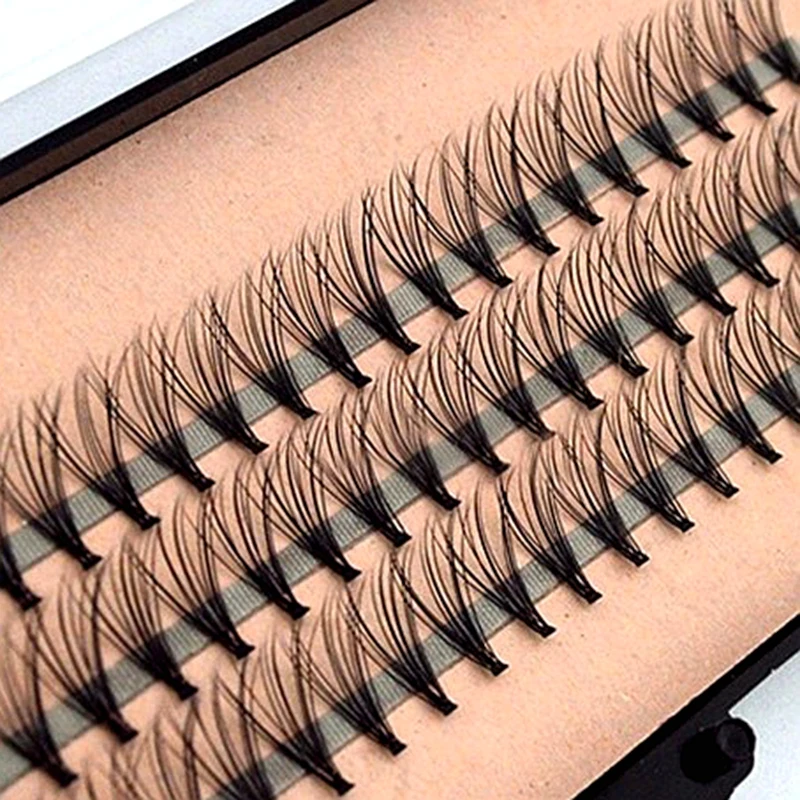 Black Individual False Eyelashes Fake Eye Lash Extension Makeup Beauty Tool 14mm 12mm 10mm 8mm Wholesale L1612