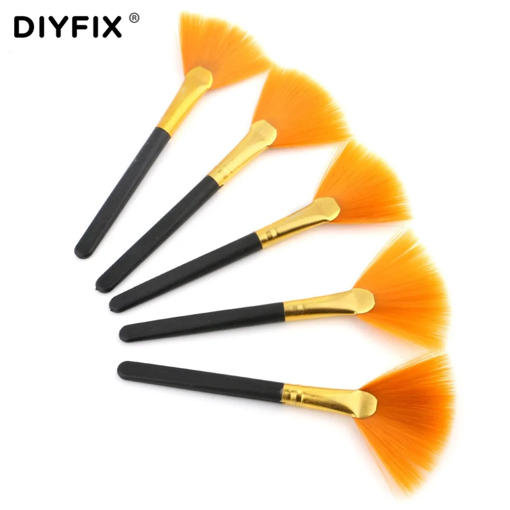 DIYFIX Soft Cleaning Brush Computer Keyboard Fan Dust Cleaner Plastic Handle for Electronics Mobile Phone PCB Repair Tools Set