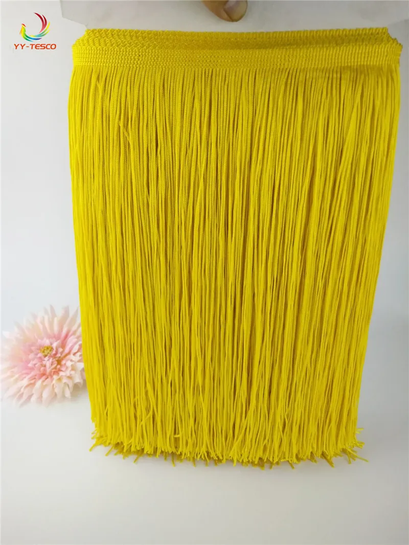 2 yards/30 CM Long Poliester tassel dress fringe Trim African Ribbon Lace costume sewing accessories DIY decoration