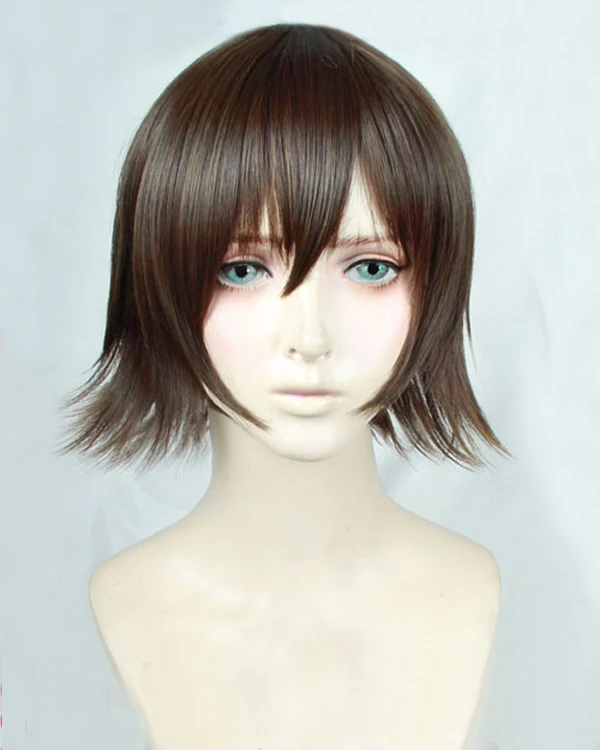 

Final Fantasy XV FFXV FF15 Iris Amicitia Short Linen Gray Brown Heat Resistant Cosplay Costume Wig