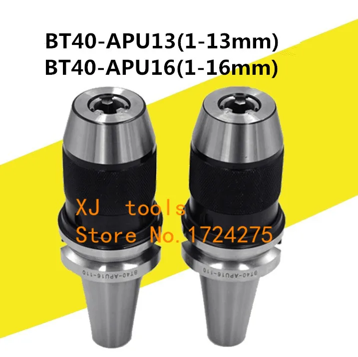 

1Pcs BT40 APU16 Range:1-16mm Integrated keyless self tight Drill chuck for milling lathe BT40 APU13 Range:1-13mm