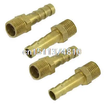 

1/8" PT Thread 1/4" Pneumatic Air Hose Straight Barbed Fitting Coupling 5 Pcs