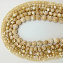 Free Shipping Natural Brown Trochus Sea Shell Round Loose Beads2/3/4/5/6/7/8/9/10/12/14MM Pick Size for Jewelry Making