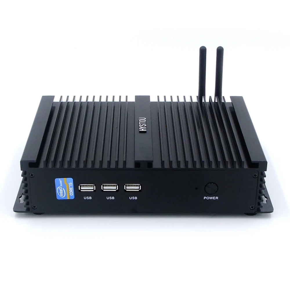 Industrial i5 7200U 2 RS232 COM Fanless PC Windows 7/ 10 Linux HDMI VGA HTPC Intel Core i7 Mini Computer i3 7100U