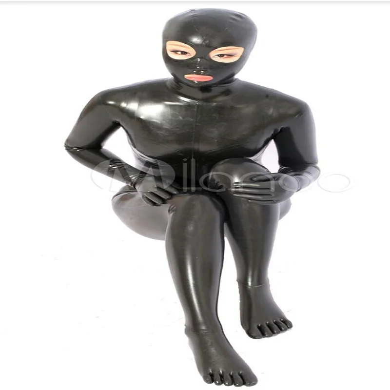 

Latex Catsuit Fetish Zentai Exotic Apparel Teddies with Five Toe socks Sexy Tight Leggings for women