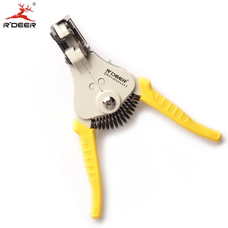 

RDEER Wire Stripping Pliers Automatic Zinc Alloy 0.9/1.25/2.0/3.5/5.5mm Cable Wire Stripper Crimping Multipurpose Hand Tool