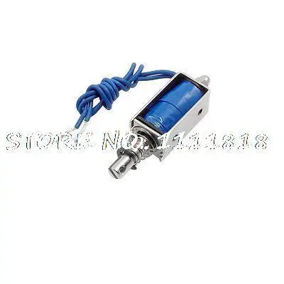 

DC 12V 700mA Open Frame Push Solenoid Electromagnet 0.1Kg Force