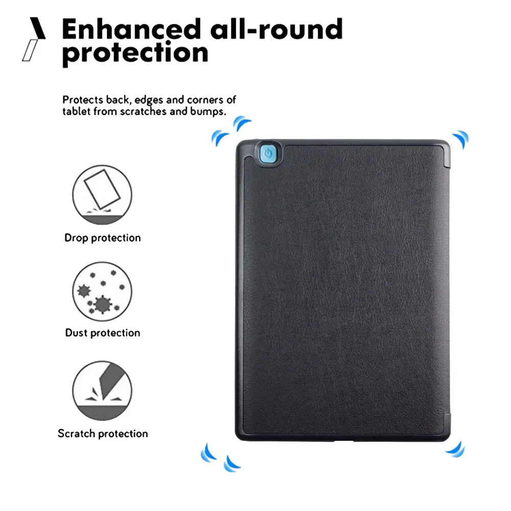 Flip Smart Auto sleep&awake Magnetic case For Kobo Aura h2o Edition 2 (6.8 inch) ebook eReader Protective Shell Cover+Film+pen