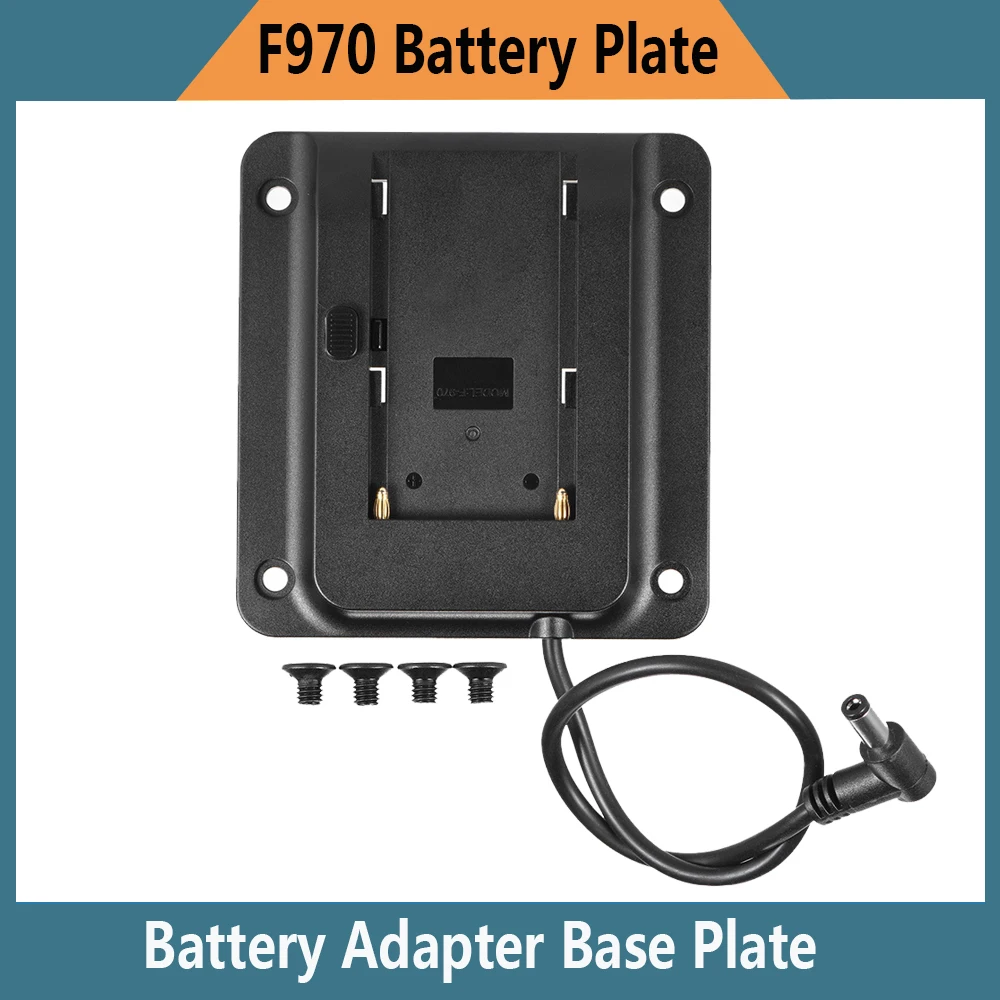 VESA 75mm Battery Adapter Base Plate for Lilliput 4K HDMI Monitor Compatible for Sony NP-F970 F550 F770 F970 F960 F750 Battery