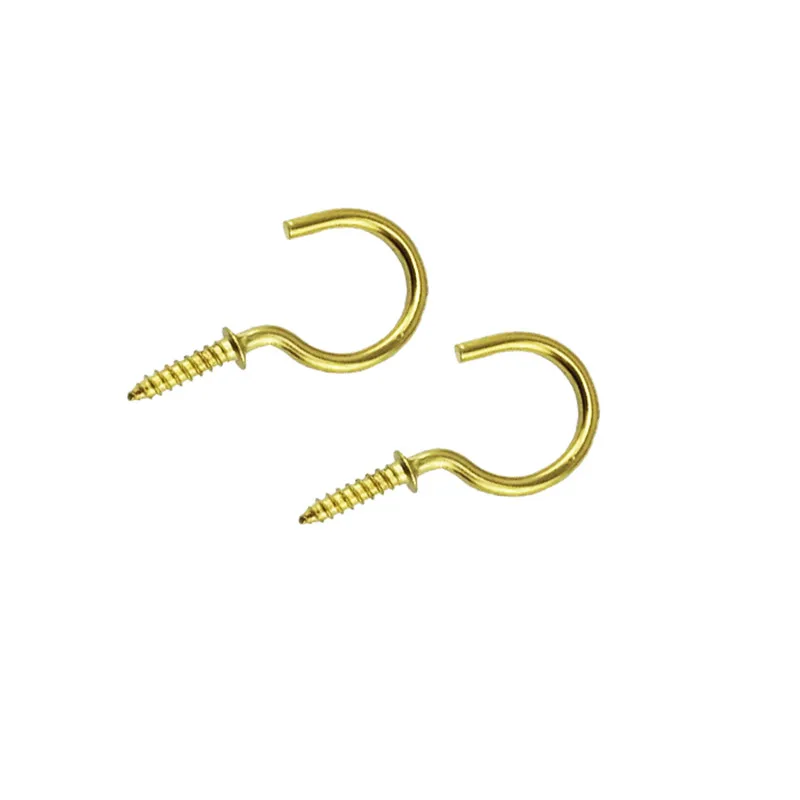 Light hook,iron question mark hooks,sheep eye hook with screws wood self-tapping screw hooking,43mm,4pcs