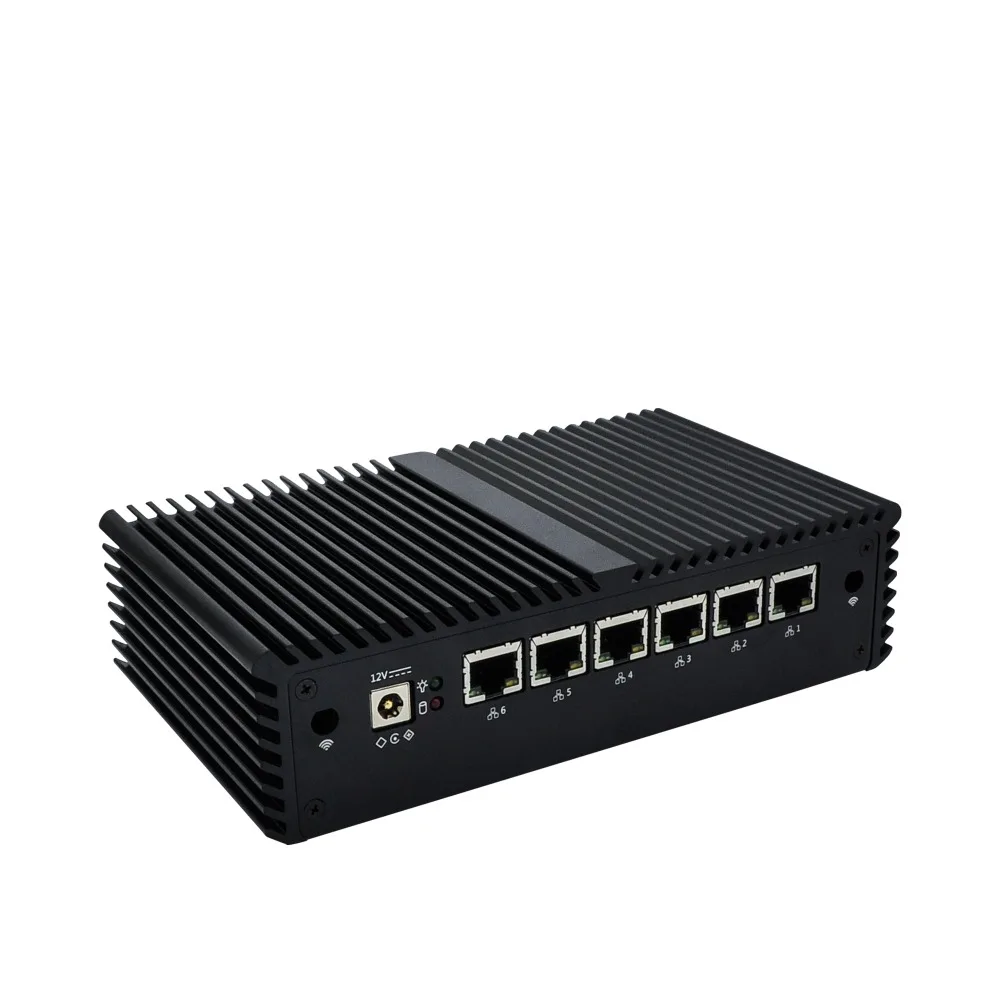 Imagem -05 - Qotom Kaby Lago Cpu Fanless Mini pc Q525g6 Q535g6 3965u Core I37100u Gigabit Nic Roteador Aes-ni pf Ubuntu Centos