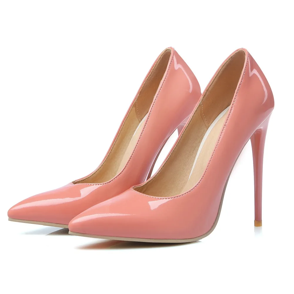 Big Size Sale 34-47 Apricot New Fashion Sexy Pointed Toe Women Pumps Platform Pumps High Heels Ladies Wedding Party Shoes 8-10