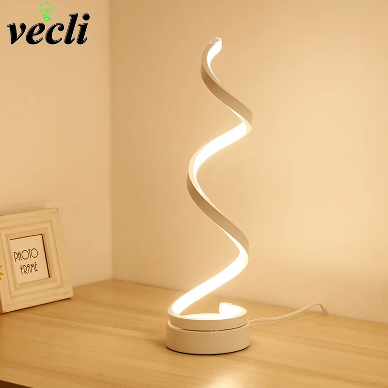Modern Minimalist Led Table Lamp Bedroom Bedside Study Reading Lighting Living Room Nordic Creative Night Lights Fixtures