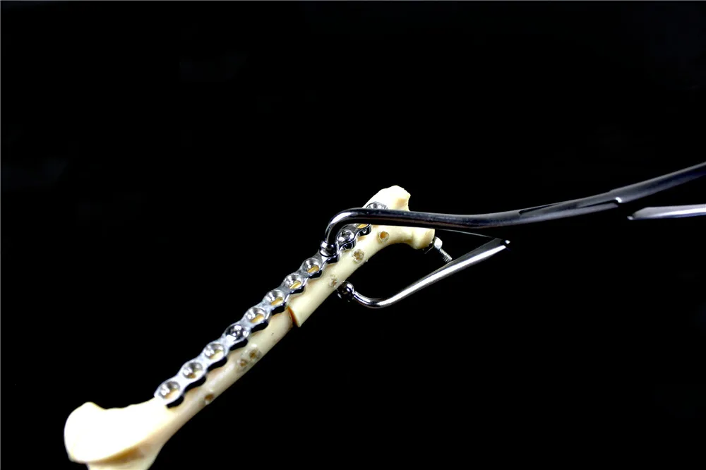 

medical small animal orthopedic instrument pointed tip head ball head bone holding Press plate Reduction forceps fracture reset