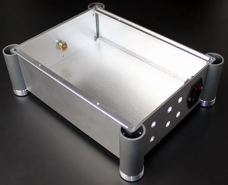 NUOVO arriva YJ WA26 amp chassis amplificatore in alluminio custodia amplificatore valvolare in alluminio chassis Con foro di raffreddamento telaio in alluminio